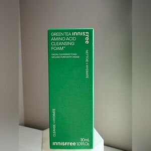 10/$60 Innisfree Green Tea Amino Acid Cleansing Foam 30mL Mini NEW Sealed